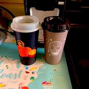 2021 GITD white cap black hot cup & 2020 grey  hot cup